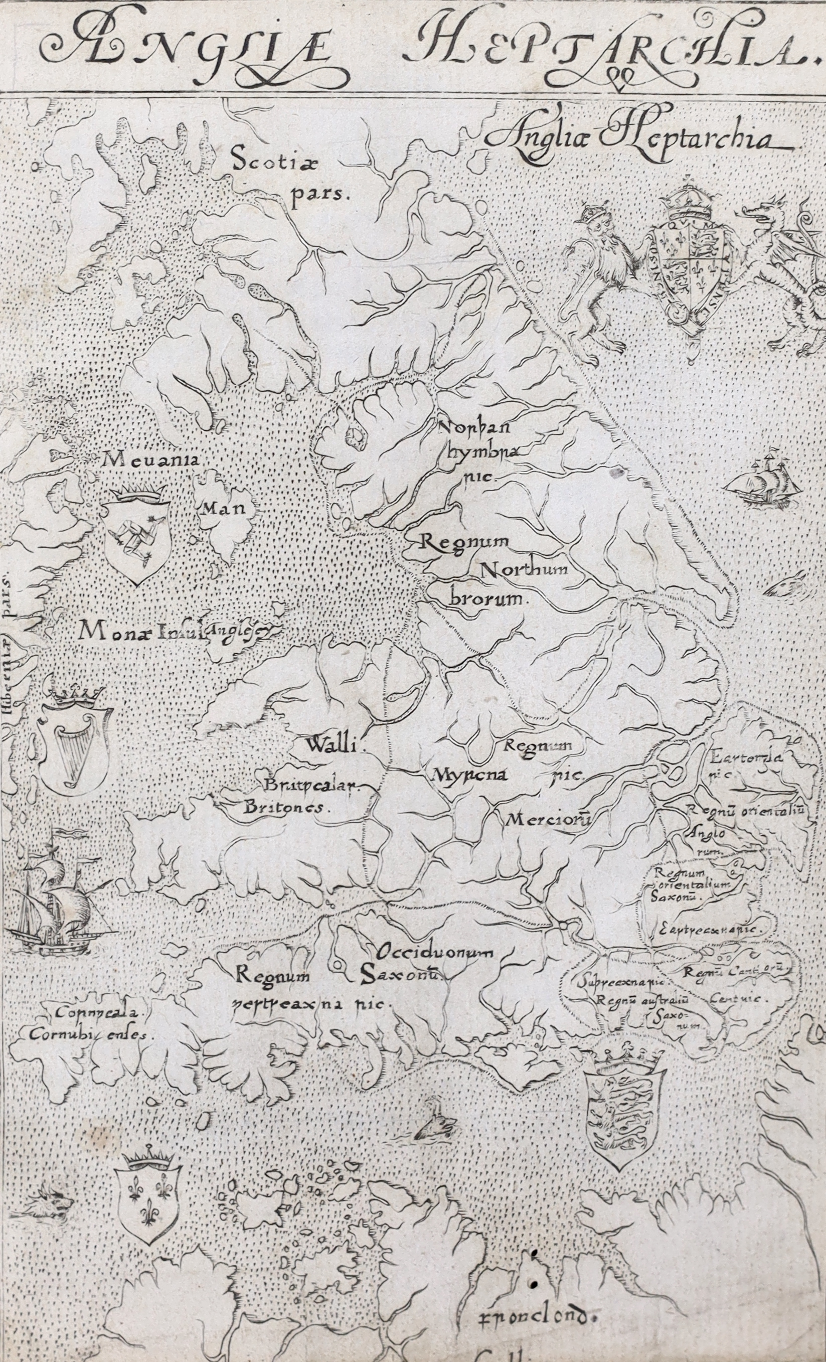 Lambarde, William - A Perambulation of Kent: conteining the description, hystorie, and customes of that shyre ... First Edition. title within decorated border, map, decorated and historiated initial letters, black letter